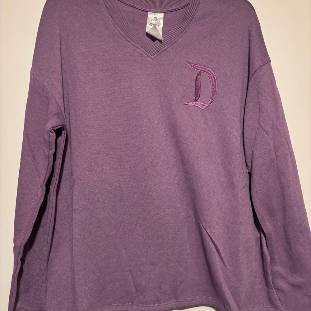 Disney Lavender V-Neck Sweater